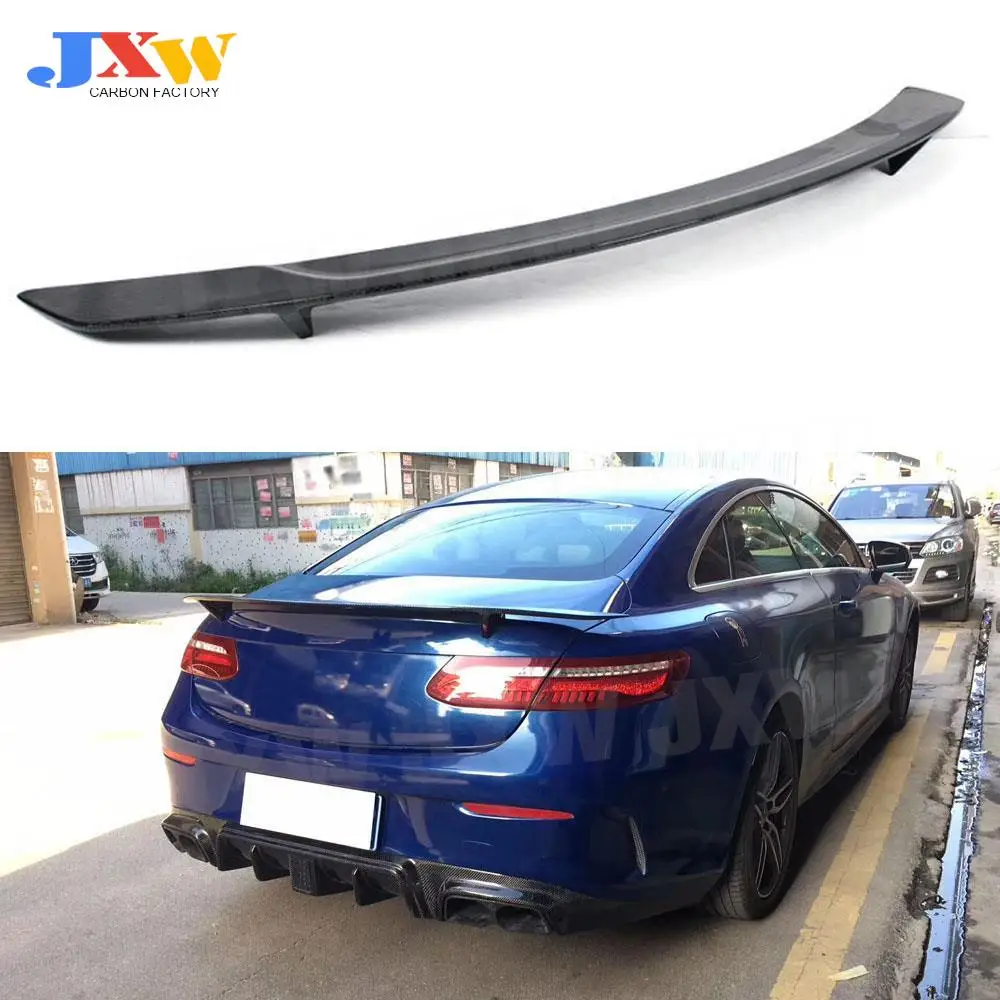 

For W238 Carbon Fiber Rear Spoiler for Mercedes Benz E Class 2-Door Coupe E250 E300 E350 2017 2018 2019 Rear Trunk Wings