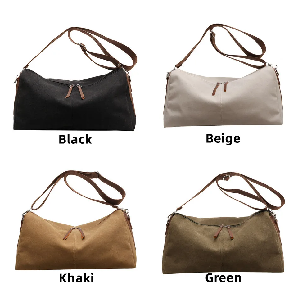 Women Canvas Shoulder Bag Travel Lady Designer Tote Handbag Shopper Top-handle Crossbody Bag Shoulder Bag