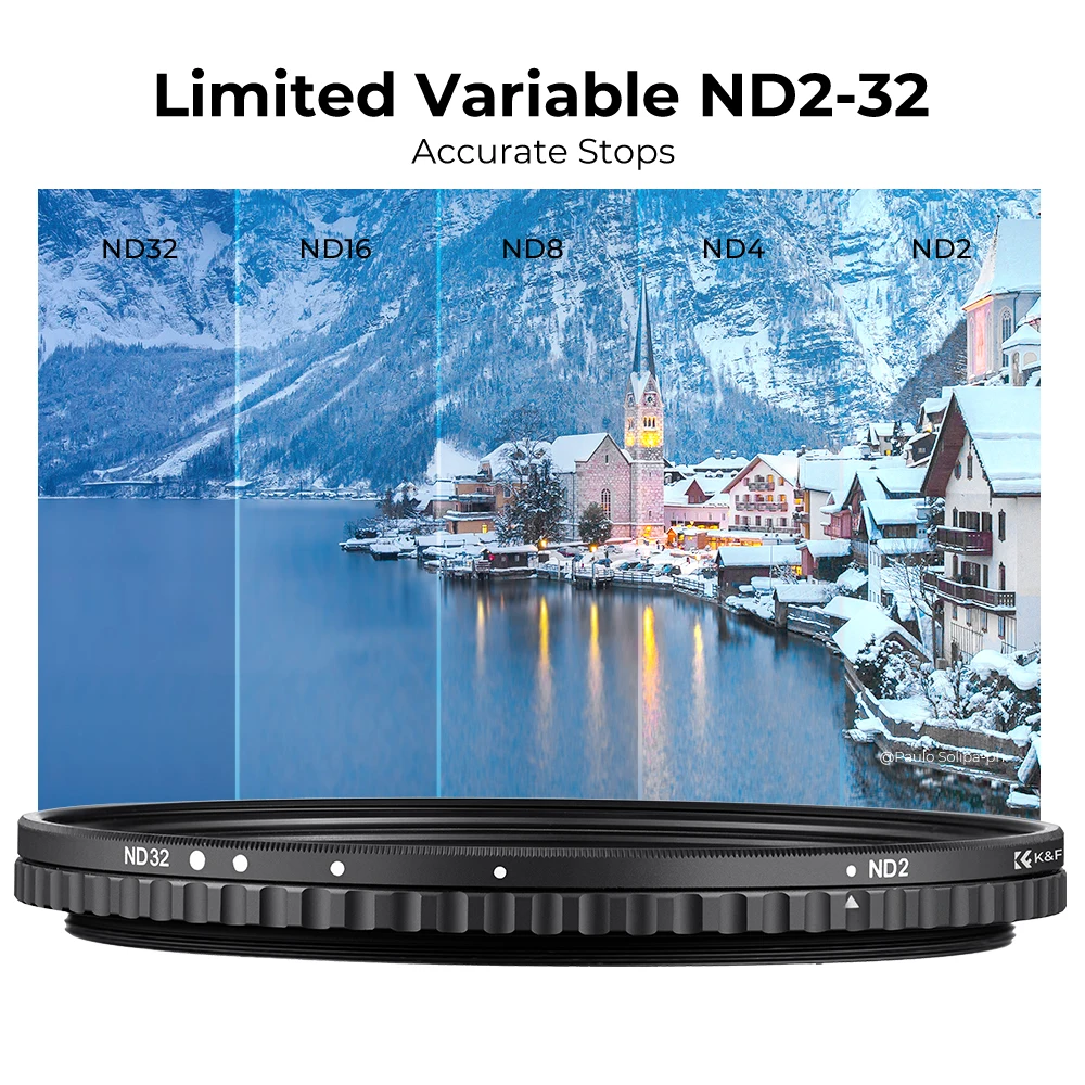 Фото K&F Concept NANO-X ND2-32 переменный ND-фильтр 37-82 мм, без X-образного крестовидного узора, 28-слойное покрытие, для пейзажной фотографии с длительной экспозицией №3