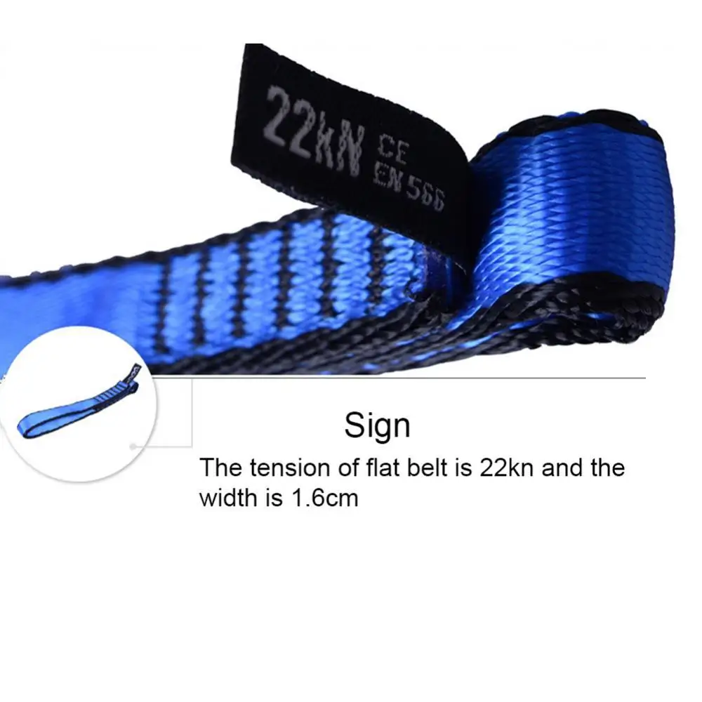 

Nylon 22KN Outdoor Rock Climbing Hiking Bearing Strap Sling Reinforced Rope Belt