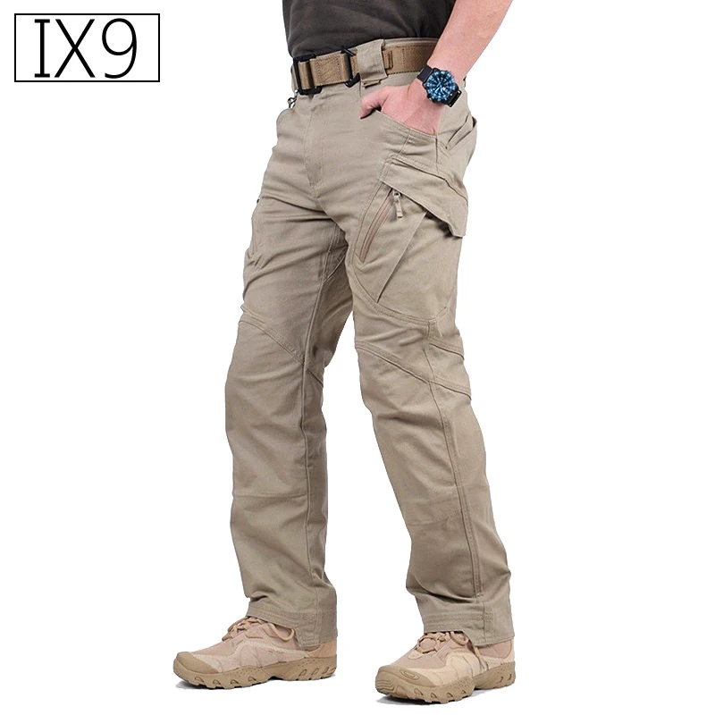 

Tactical Pants Army Military Style Cargo Pants Men X7 IX9 Combat Trousers Casual Work Trousers SWAT Thin Pocket Baggy Pants