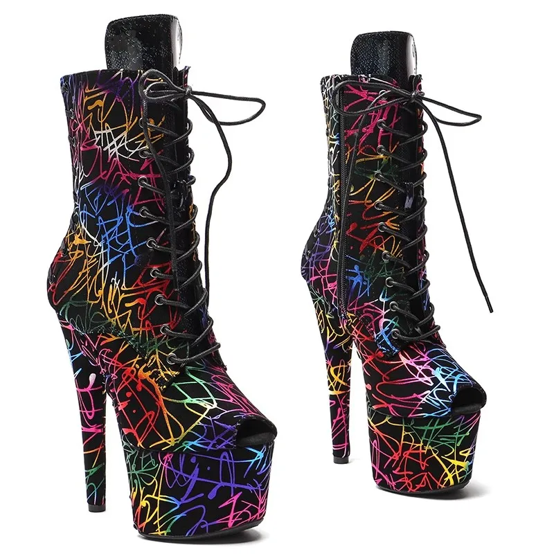 Женские ботильоны с открытым носком Auman Ale экзотические ботинки из искусственной