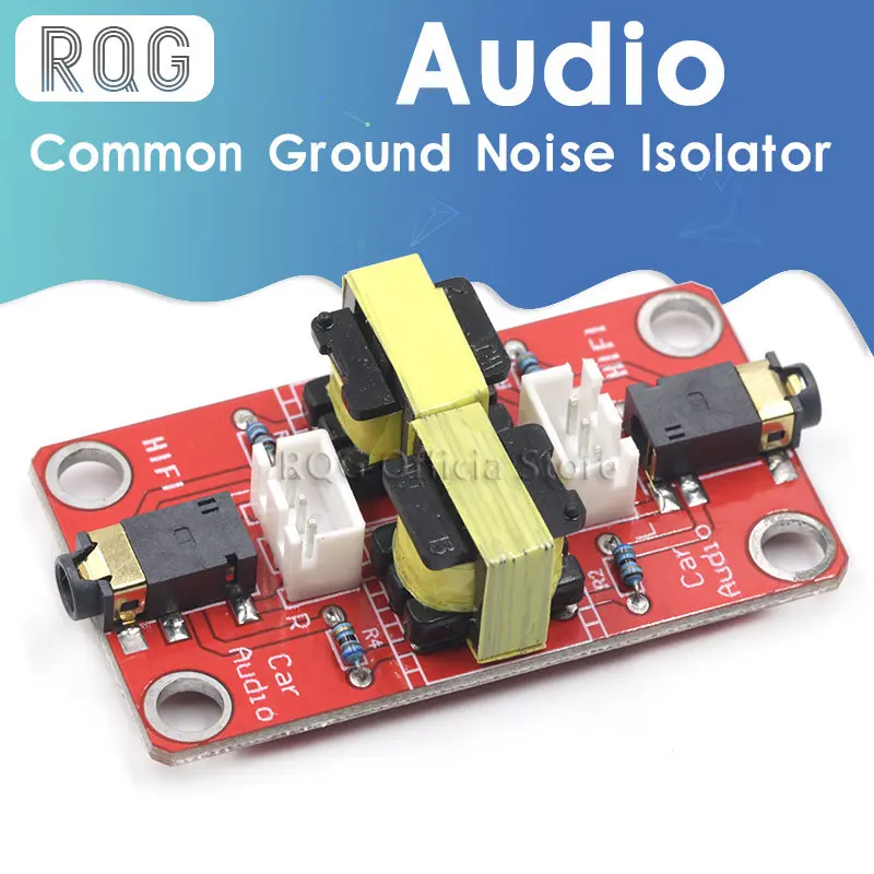 Stereo Audio Isolator Vehicle Common Ground Suppression Interference Noise Isolation Module Transformer Coupler