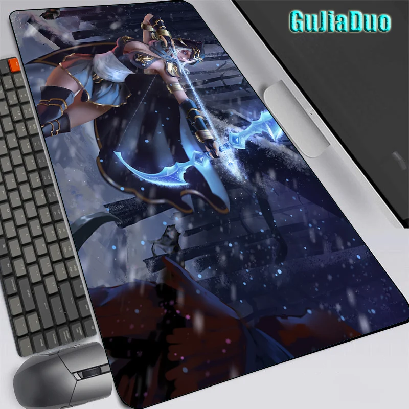 Ashe League of Legends 400x900 Очень большой коврик для мыши в стиле аниме Компьютерный стол