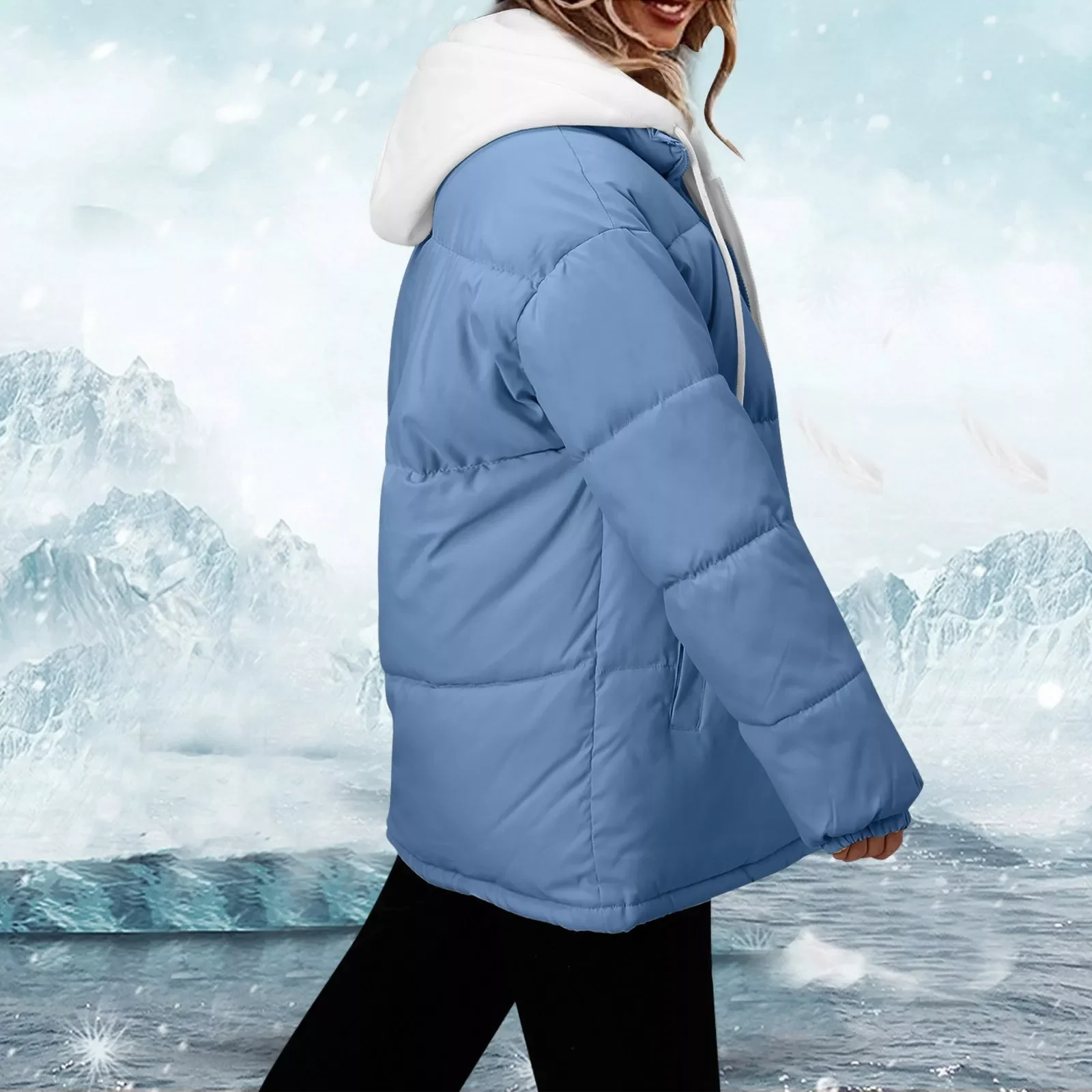 

NEW IN Dry Jacket Women Women's 2021 Long Winter Vest Coat With Hood Long Sleeve Warm Down Coats With Pockets Women Hoodie J