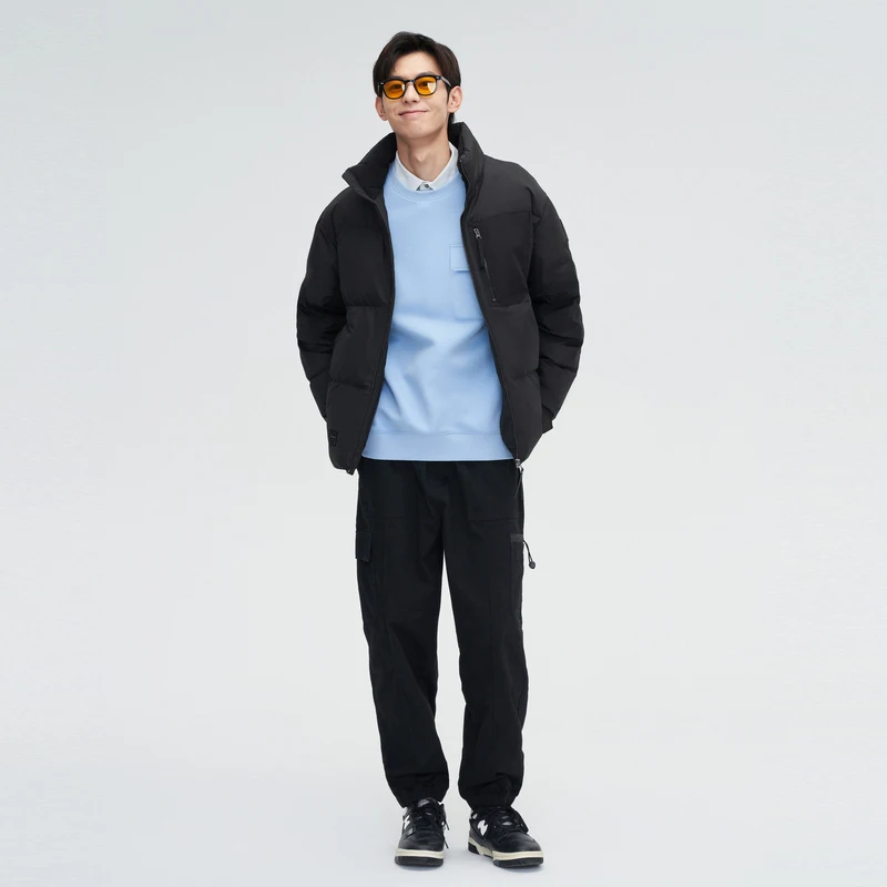 Мужской зимний пуховик BOSIDENG антистатический антибактериальный устойчивый к