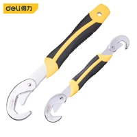 deli adjustable spanner multifunction universal wrench car plumbing repair tool home key pipe wrench open end spanner hand tools