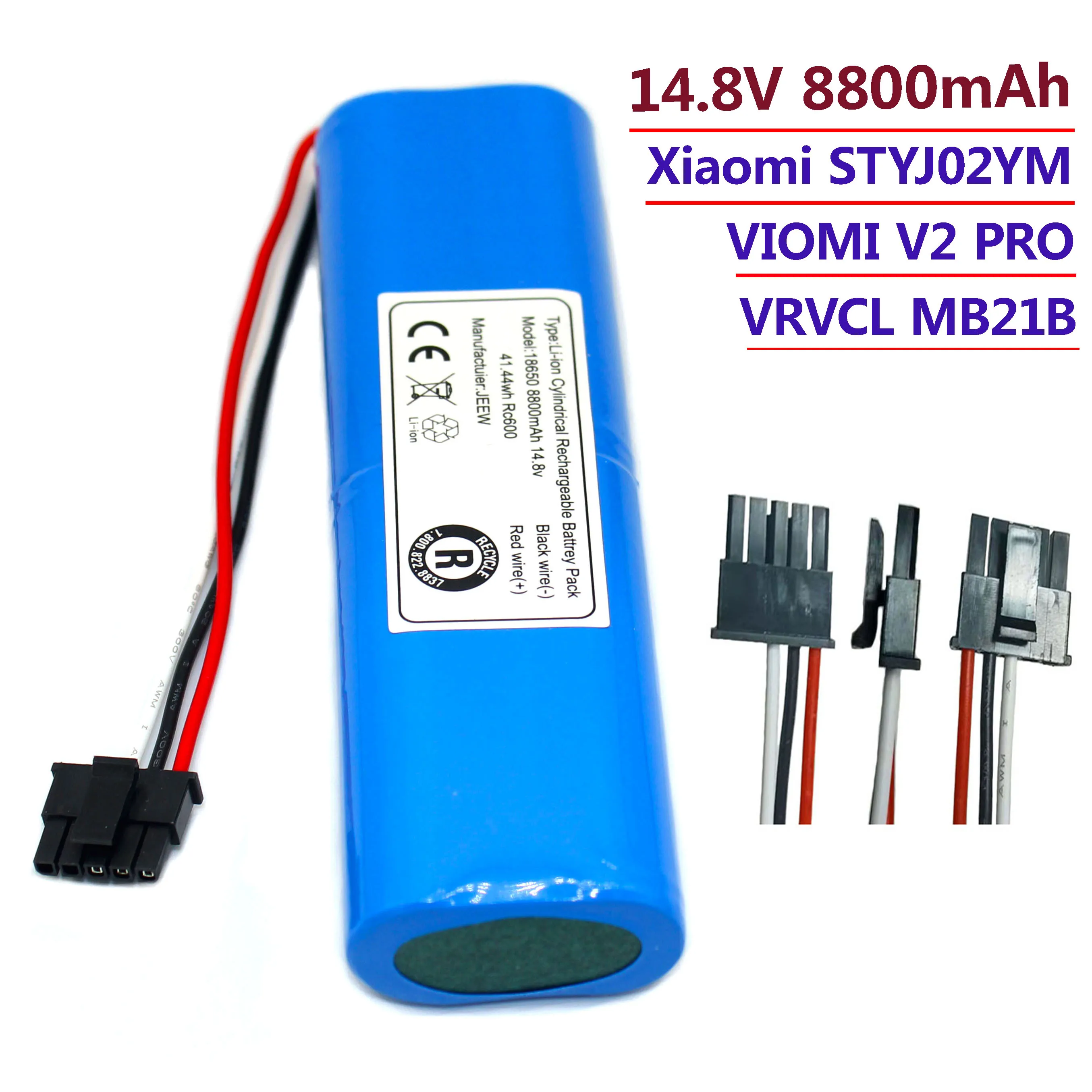 

100%. Оригинал. New.батареи. De.14. 8 В. 8800 мАч/6800 мАч/4800 мАч. para.VIOMI V2 Pro.VRVCLMB21B.XiaomiSTYJ02YM.