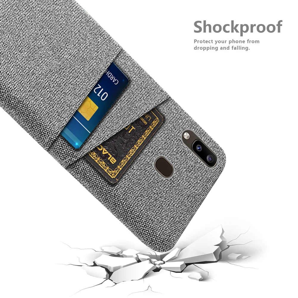 

Wallet Case For Samsung Galaxy A30 Case Dual Card Fabric Cloth Luxury Cover For Samsung Galaxy A30 A 30 SM-A305F/DS Coque Funda
