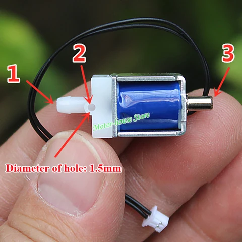 STSV033 DC 3.7V Mini Electric Solenoid Exhaust Valve NC/NO Gas Air Valve Thread length10cm Monitor for Wrist Sphygmomanometer