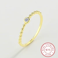 2022 new exquisite yellow gold ring for women real s925 silver diamond zircon engagement valentines day gift jewelry wholesale
