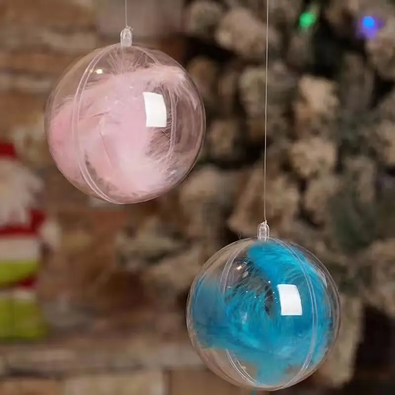 

5 шт., декоративные пластиковые подвесные шары для украшения ёлки