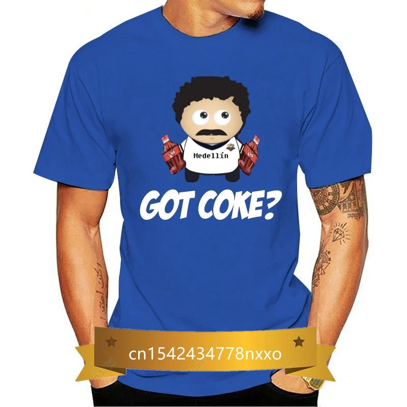 

Pabo Escobar Go T Coke T Shirt Knitted Tee Shirt O Neck Gents Cute Comical Spring Autumn Vintage Shirt