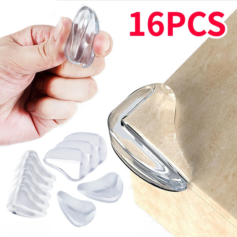 

16pcs Ultimate Protection for Your Baby! Soft Silicone Table Corner Edge Protectors, Guarding Against Collision and Injury