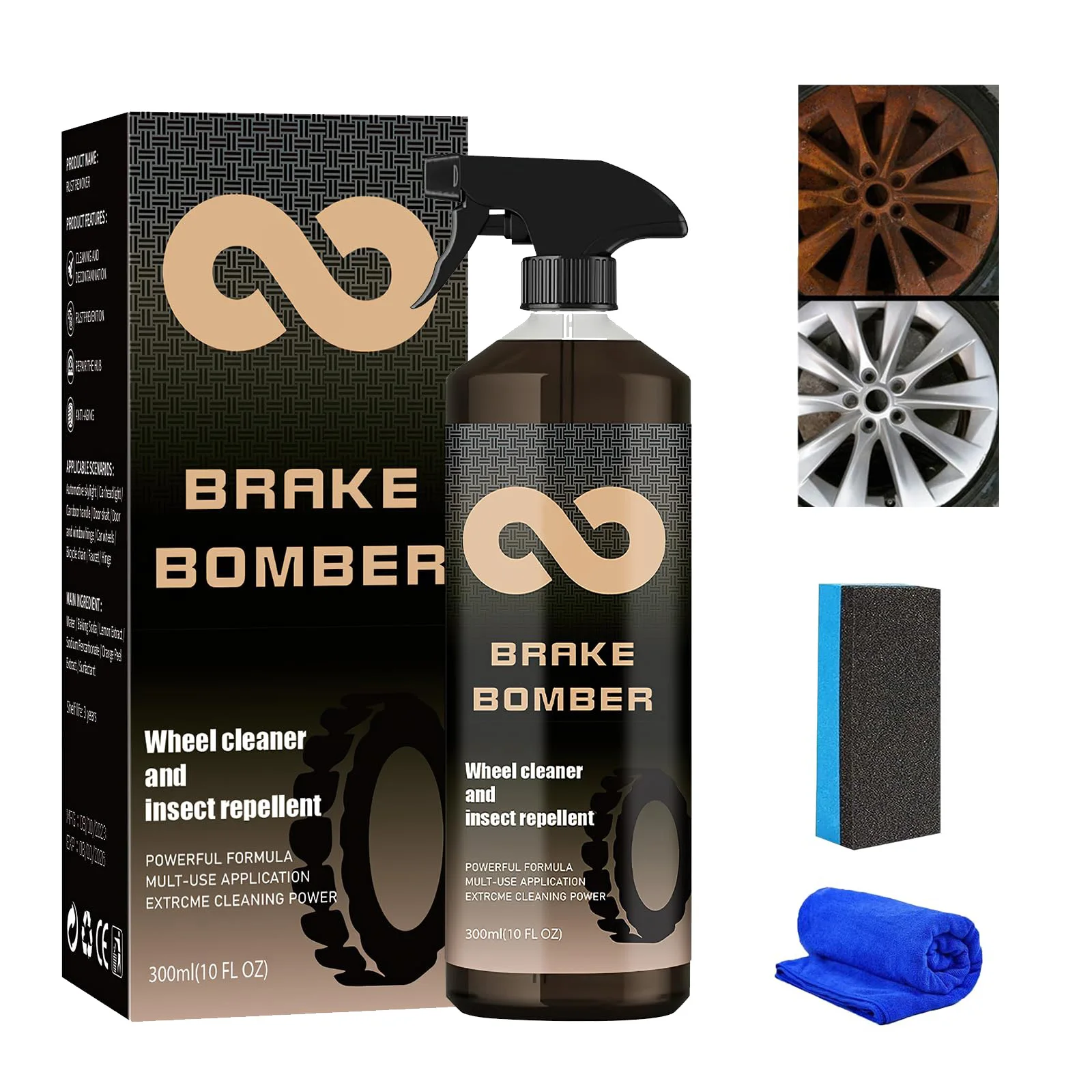 120 мл тормозной бомбардировщик автомобильная ступица очиститель шин эффективный
