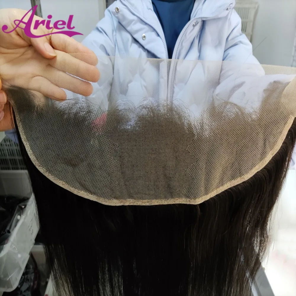 

13x4 Straight HD Transparent Lace Frontal Brazilian Human Hair 4x4 5x5 360 Lace Frontal Closure Plucked Bleached Knots For Women