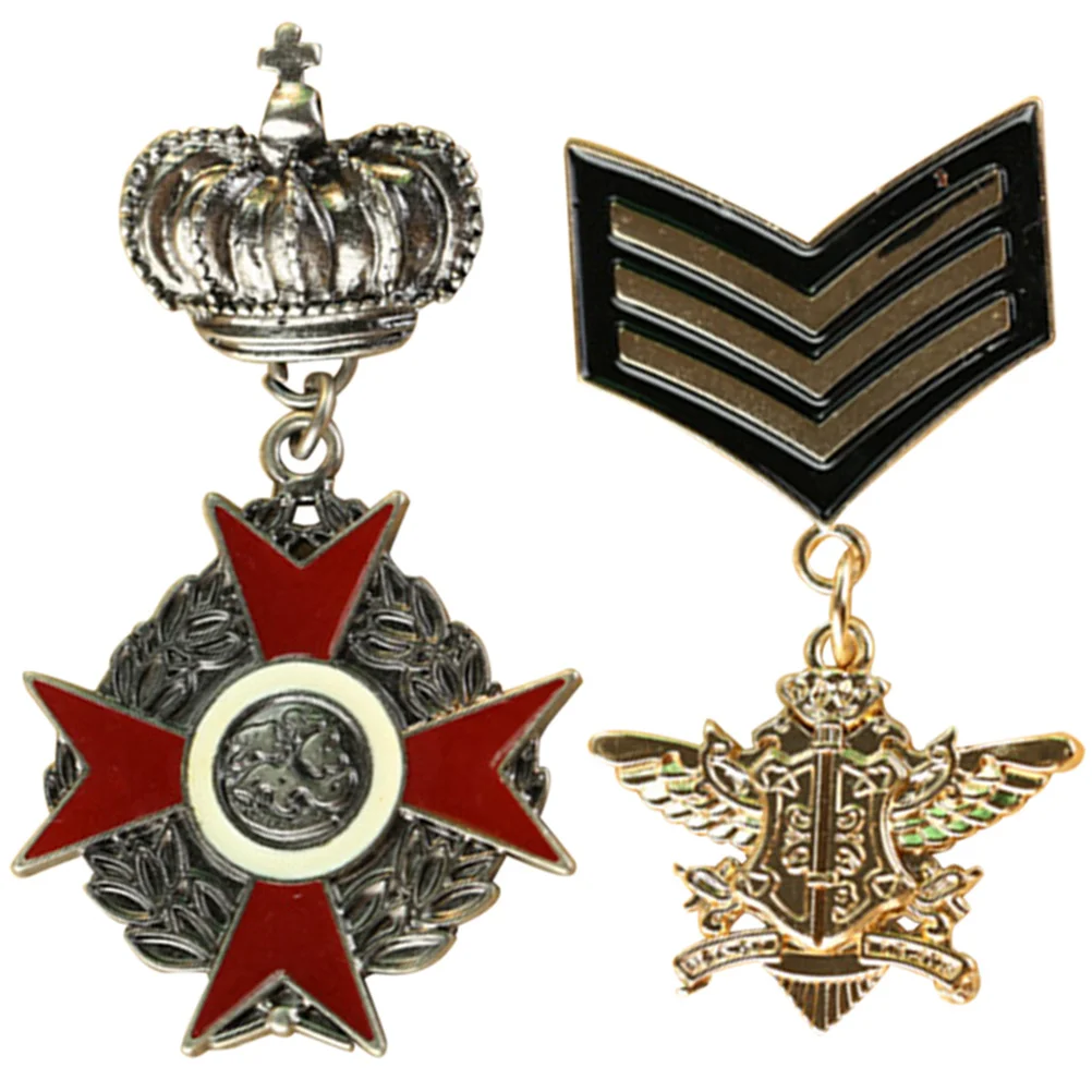 

Brooch Clothing Pin Vintage Badge Retro Lapel Accessories Academy Styled Decorative Suits Alloy Flying Eagle