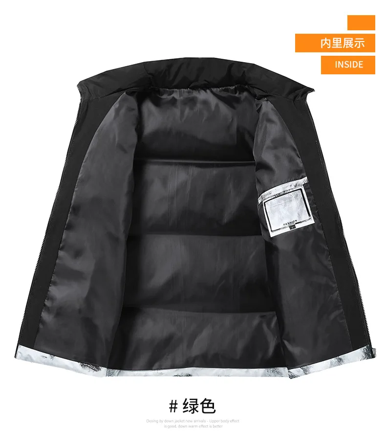 Мужские зимние теплые парки-пуховики в стиле пэчворк пышное пальто для мужчин