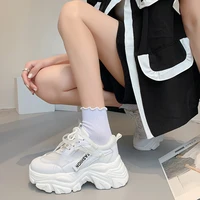 women platform breathable sneakers autumn fashion casual shoes 2022 ankle strap mesh shoes women