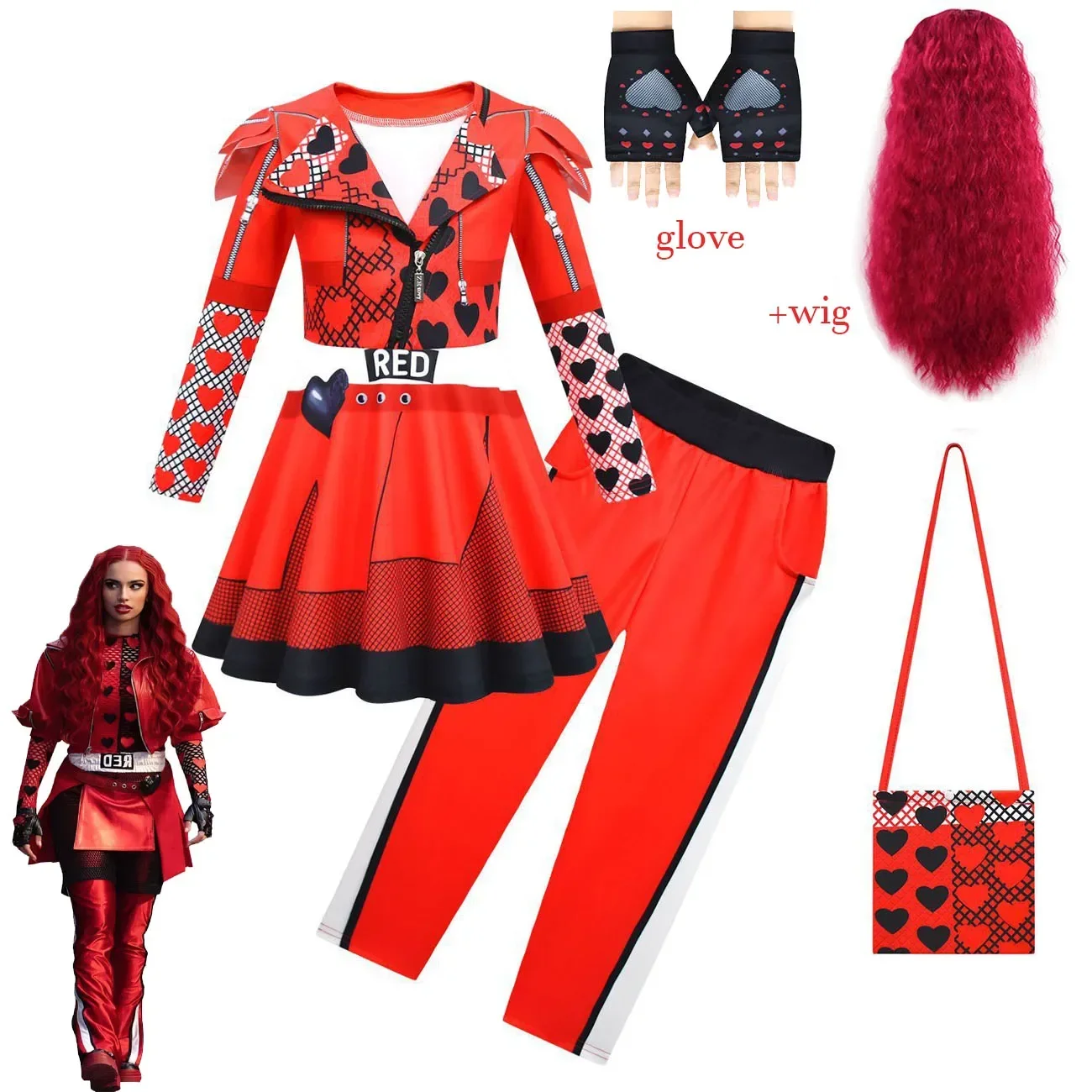 Костюм для косплея Эви девочек 4 костюма детская одежда Хэллоуина парик нарядное