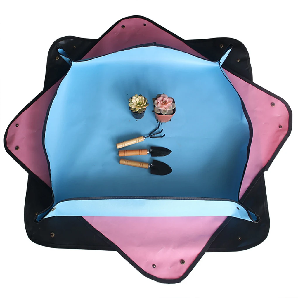 

Коврик для посадки из ткани Оксфорд, ПВХ, водонепроницаемый многоразовый складной подстилка для садоводства, пересадки цветов