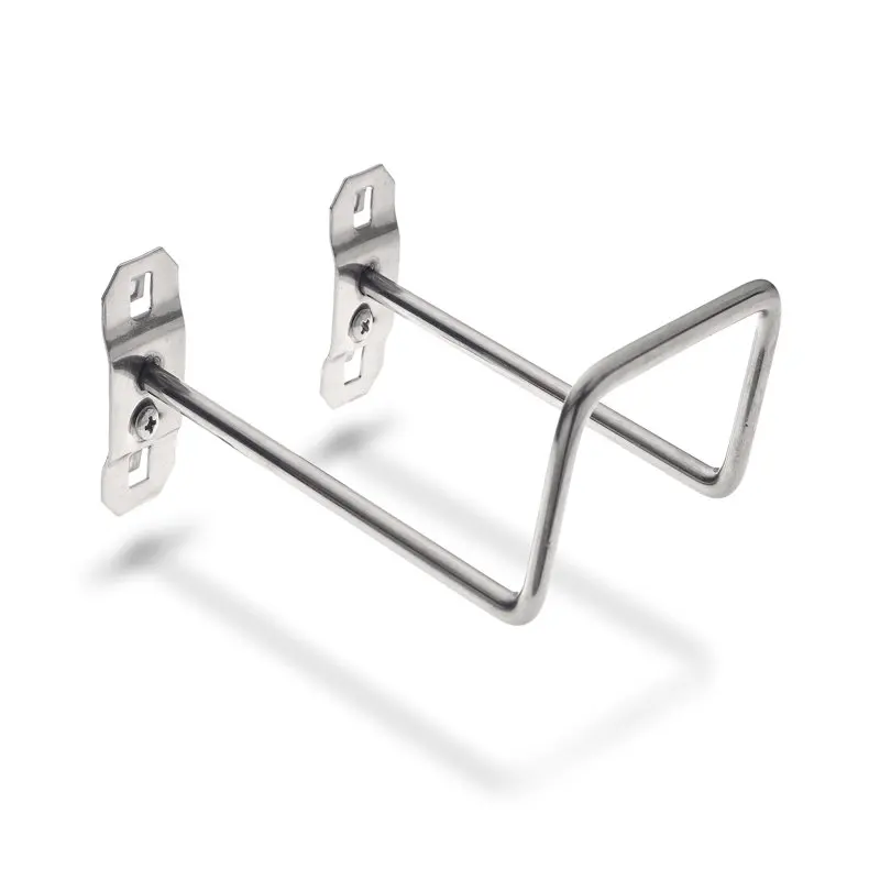 

 5 In. 80 Degree Bend 2-3/4 In. I.D.Stainless Steel Double Closed End Loop Pegboard Hook for Stainless Steel LocBoard, 2 Pack