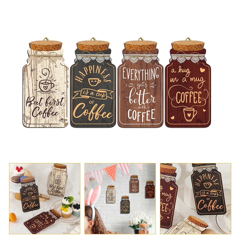 

Coffee Sign Decor Wall Rustic Bar Vintage Plaque Poster Signsjar Mason Wood Kitchen Metal Tin Menu Board Espresso Cafe Hanging