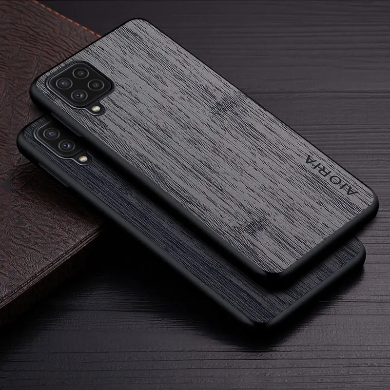 

Case for Samsung Galaxy M53 M33 M23 M52 M32 M51 M31 M31S M12 5G funda bamboo wood pattern Leather case Luxury cover coque capa