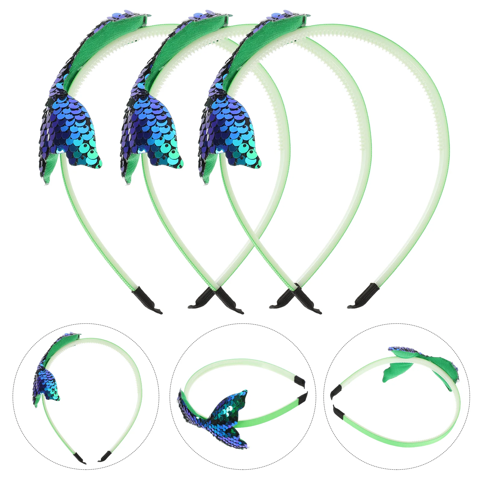 Детские повязки на голову из 3 предметов детские волосы в виде рыбьей