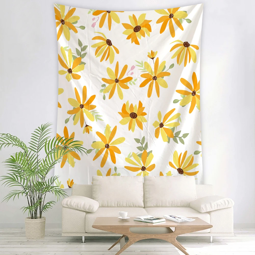 

Flower Tapestry Garden Decor Wall Hanging Art Aesthetic Room Decor Botanical Tapestry Psychedelic Vintage Wall Hanging