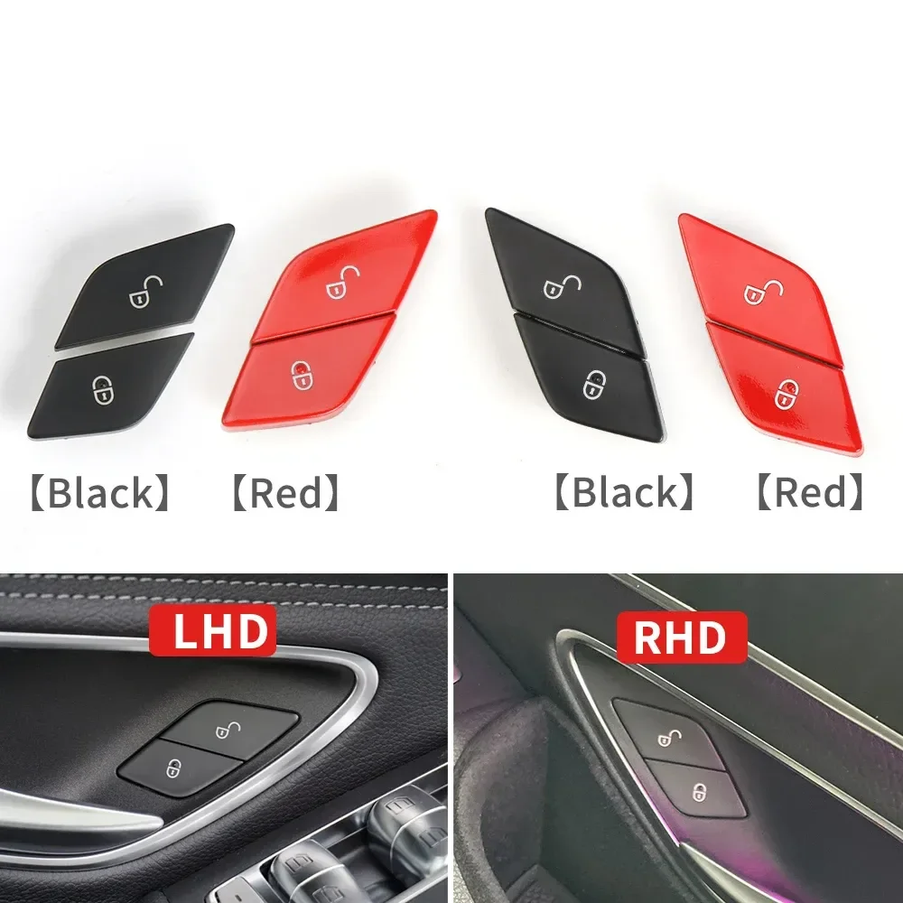 Фото LHD RHD внутренняя кнопка открывания замка двери водителя для Mercedes Benz C E V GLC Class EQC W205 W213 X253 W447 N293 №2