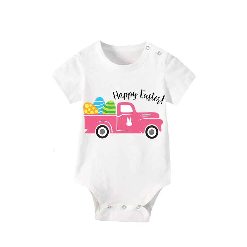 Easter Family Matching Pajamas Exclusive Design Happy Easter Car Gray Pajamas Set