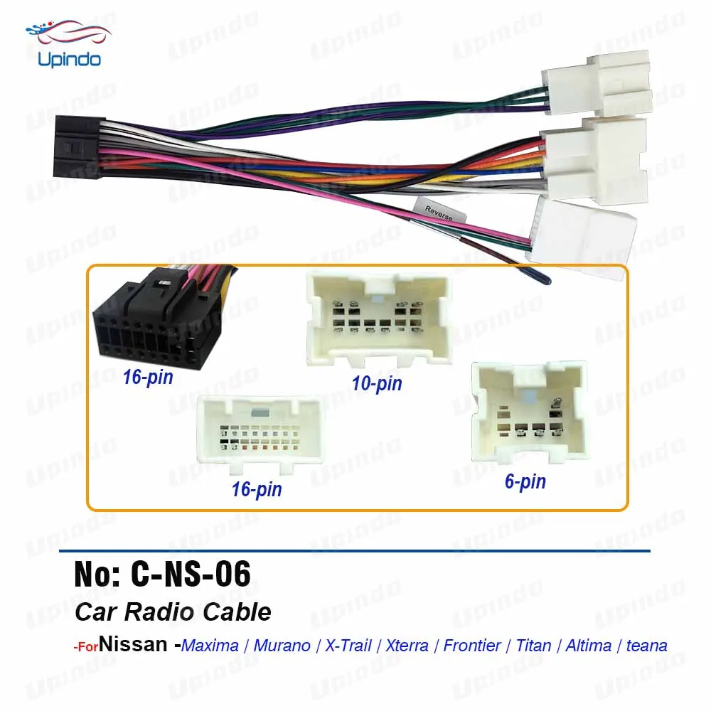 

Автомобильный Android-головное устройство, радиокабель, жгут проводов питания, разъем для Nissan Maxima Murano X-Trail Xterra Frontier Altima Teana