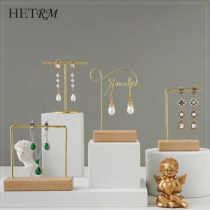 

Органайзер для ювелирных изделий, деревянная стойка, держатель для браслетов и сережек, демонстрационная декоративная подставка для мелки...