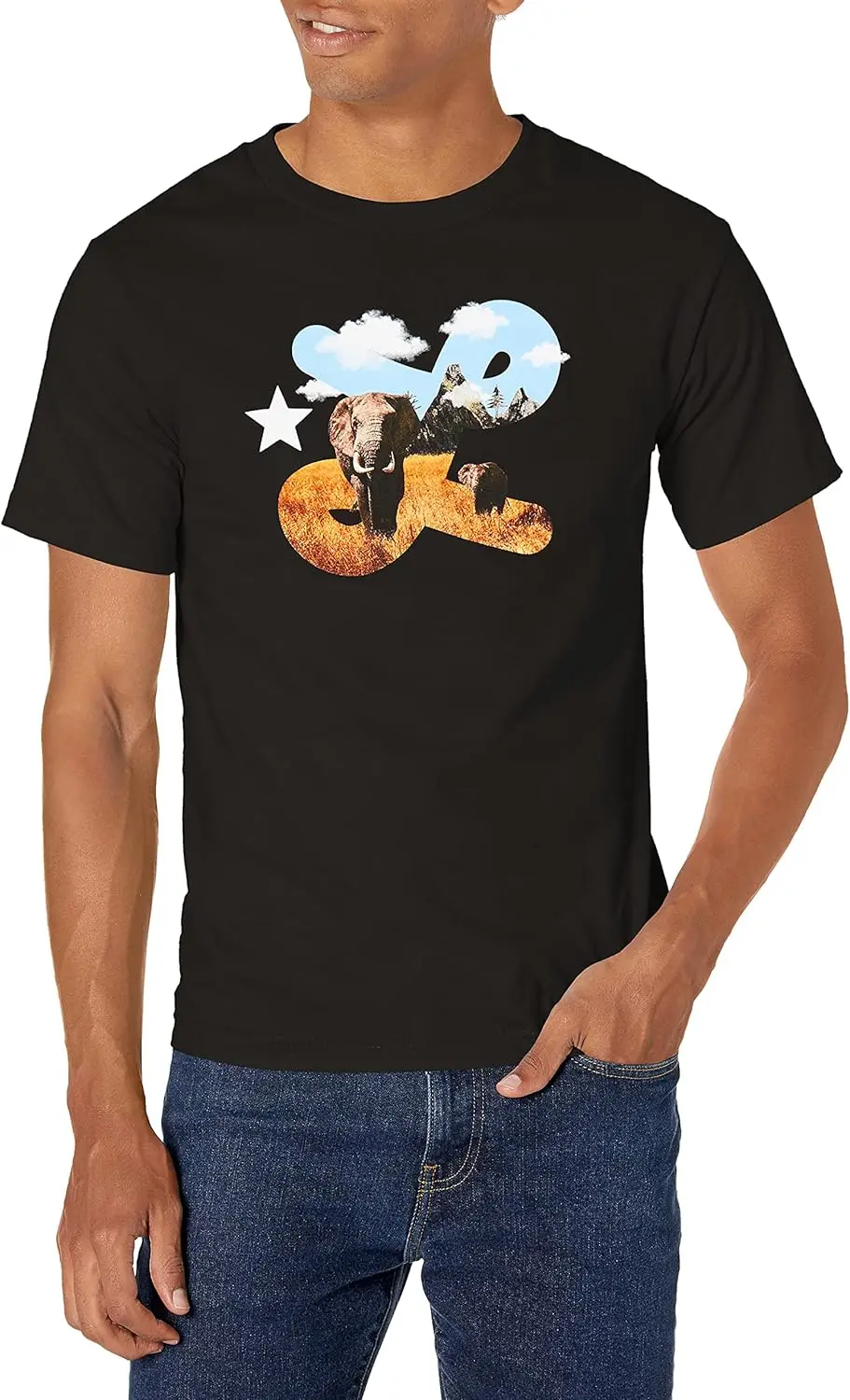 Мужская футболка с логотипом LRG Lifted Research Group и графическим дизайном