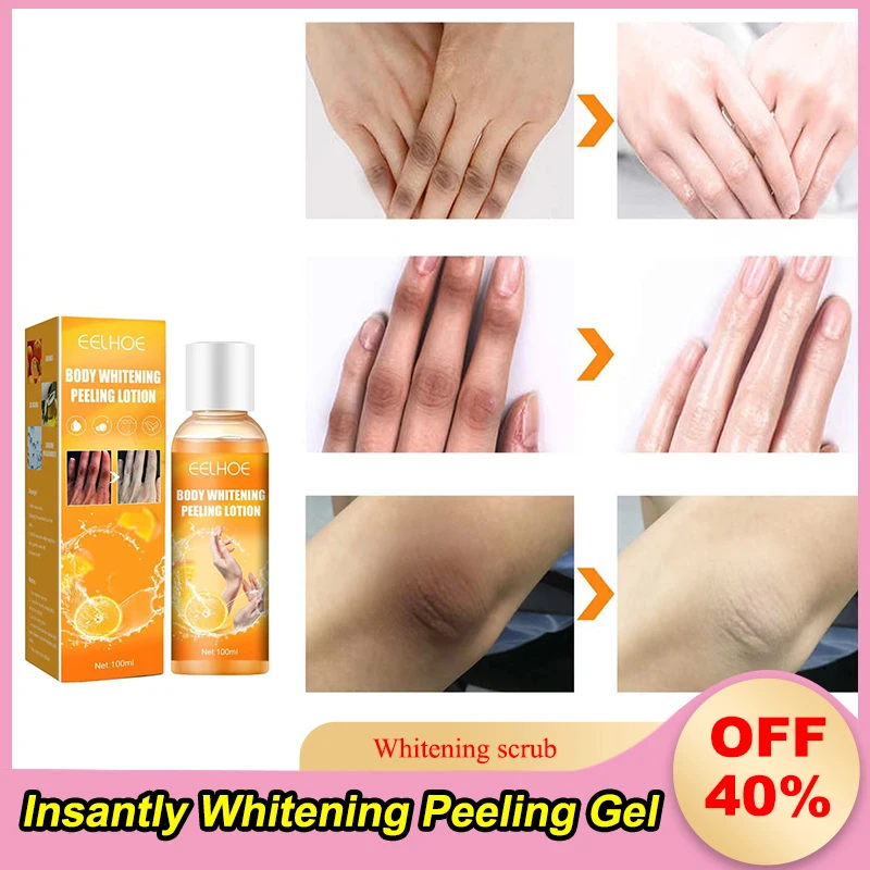 

immediate Whitening Cream Peeling Gel Lotion Exfoliating Mask Fnger Knee Armpit Dark Skin Body Moisturizing Brighten Scrub Cream
