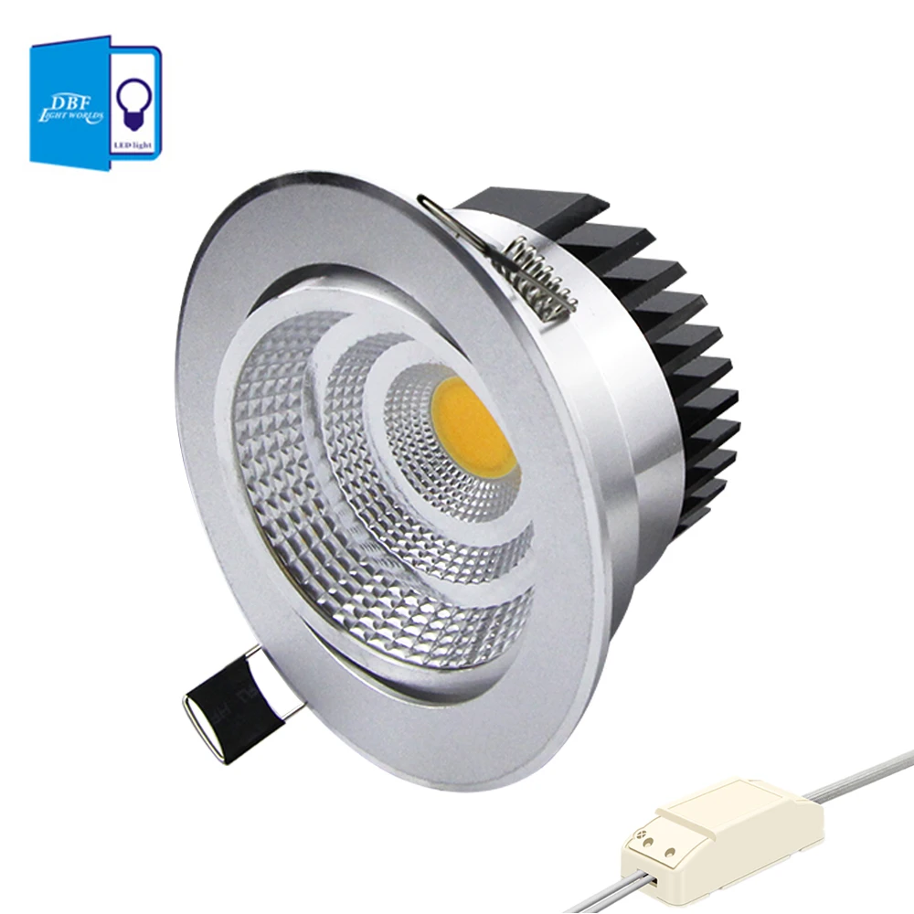 

Светодиодный потолочный светильник DBF серебристый COB 6-18 Вт