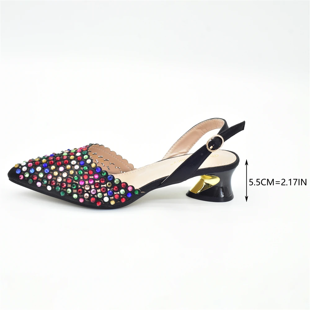 Doershow красивые итальянские комплекты обуви и сумок для вечеринки с камнями