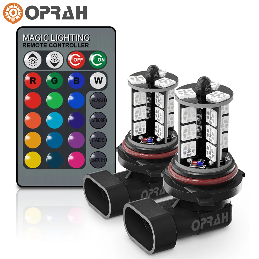 2 шт., разноцветные противотуманные лампы 881 H27