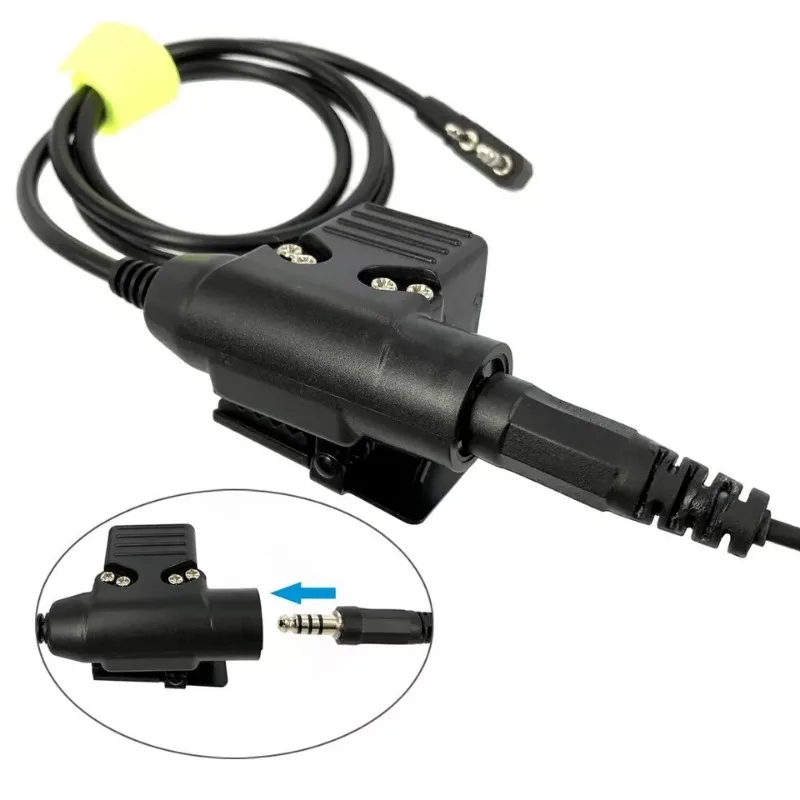 U94 PTT K Plug Adapter Airsoft Z Tactische Radio Тактическая гарнитура для Kenwood BaoFeng UV-5R UV-S9 Plus UV-82 GT-3