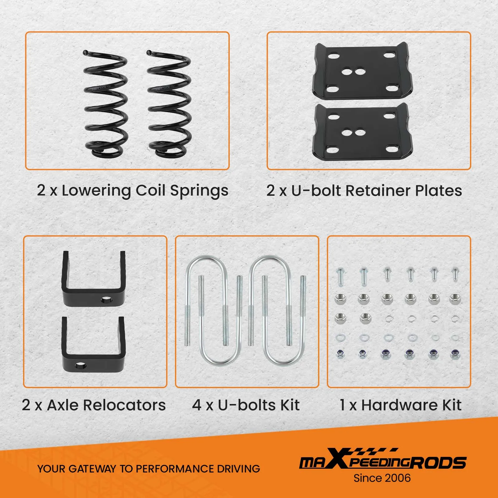 Спиральные пружины для понижения 3 дюйма комплект с откидной осью 5 дюймов Ford Ranger