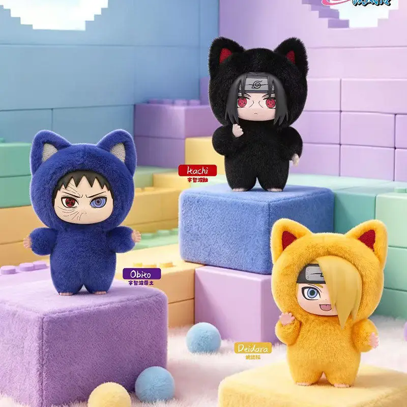 Фото NARUTO Cat Paradise: Виниловая плюшевая подвеска-сюрприз в закрытой коробке, модные коллекционные игрушки, фигурки, подарок Узумаки Наруто №5