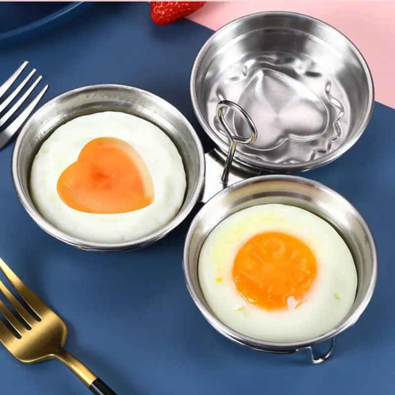Яйцеварка из нержавеющей стали для приготовления яиц 3 антипригарная Пароварка с