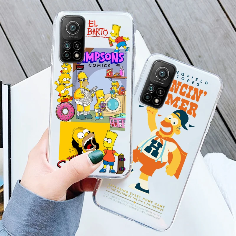

The Simpsons Homer Disney For Xiaomi Redmi Note 12 11E 11S 11 11T 10 10S 9 9T 9S 8 8T Pro Plus 5G 7 Transparent Phone Case