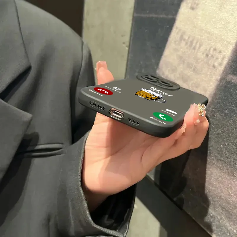 Чехол для телефона Xiaomi Redmi Note 13 12 11 Pro Plus 13 12S 11S 10S Redmi 12 13C 13 4G Забавный противоударный силиконовый чехол с пивным звонком (art.: 3920c886d205d) - 3920c886d205d