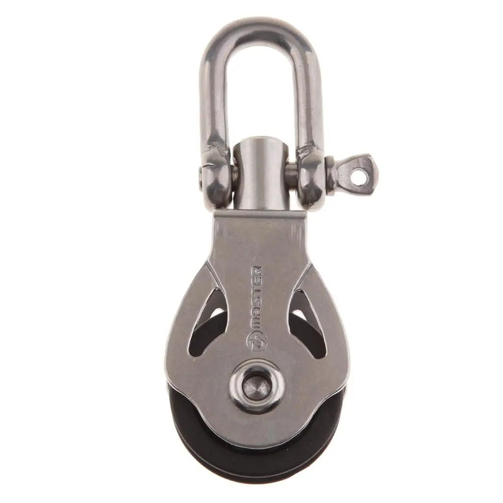 

Single Pulley Block 22mm 6mm Single Pulley Bearing Block Rigging Lifting For