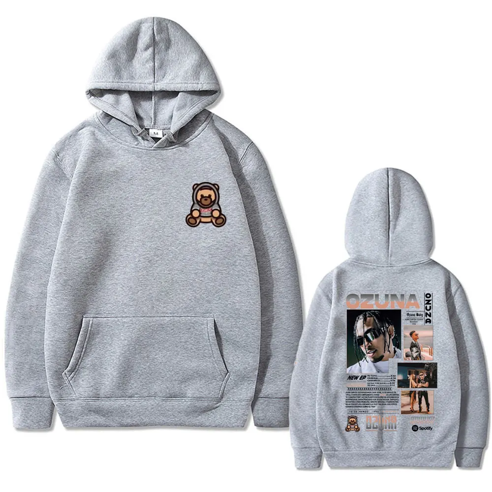 Рэпер Озуна толстовка с двусторонним принтом Anuel AA уличная одежда мужской