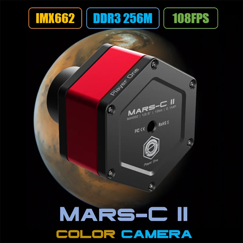 

Цветная камера Player One Mars-C II USB3.0 (IMX662)