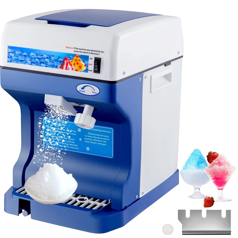 

Commercial Ice Shaver Crusher 120 Kg/h Electric Snow Cone Maker Machine Plastic Small Commercial Snowcone Machine