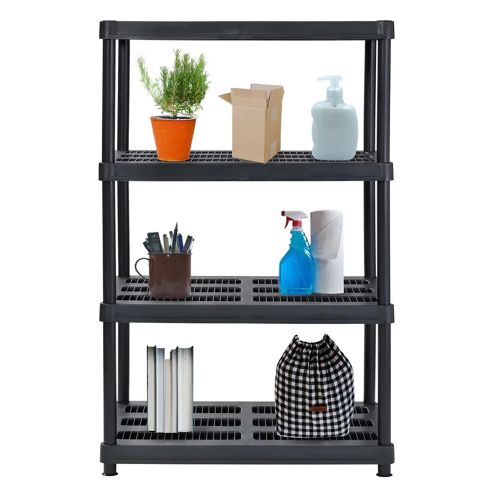 

Shelf 56 Inch 4 Shelf Plastic Utility Shelving Storage Unit Things for the Home Gadgets Organizer Organizers Organization Garden